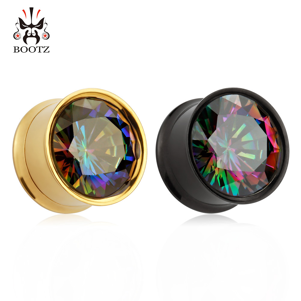 KUBOOZ Stainless Steel Crystal Ear Plugs Tunnels Earring Gauges Body Jewelry Piercing Stretchers Expanders Wholesale 8mm to 16mm 30PCS
KUBOOZ Stainless Steel Crystal Ear Plugs Tunnels Earring Gauges Body Jewelry Piercing Stretchers Expanders Wholesale 8mm to 16mm 30PCS