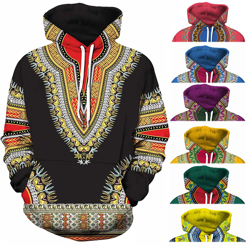 Spandex Bazin Riche Traditional Print Pullover African Dashiki Hoodie 3D Pattern Red Yellow Purple Black Orange Blue Green
Spandex Bazin Riche Traditional Print Pullover African Dashiki Hoodie 3D Pattern Red Yellow Purple Black Orange Blue Green