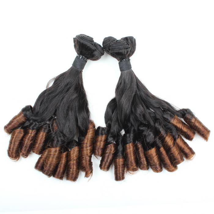 Wholesale Funmi Hair 100A Ombre T1B/4 Bunchy Spring Curl 3 Bundles Top Grade Quality Brazilian Peruvian Malaysian Indian Hair Extensions, Ombre color
Wholesale Funmi Hair 100A Ombre T1B/4 Bunchy Spring Curl 3 Bundles Top Grade Quality Brazilian Peruvian Malaysian Indian Hair Extensions, Ombre color