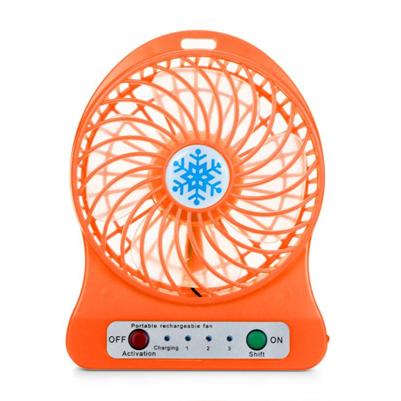 Portable Mini USB Fan LED Light Air Cooler Small Desk 18650 Battery Fan for PC Laptop Cooling Fan ventilador usb