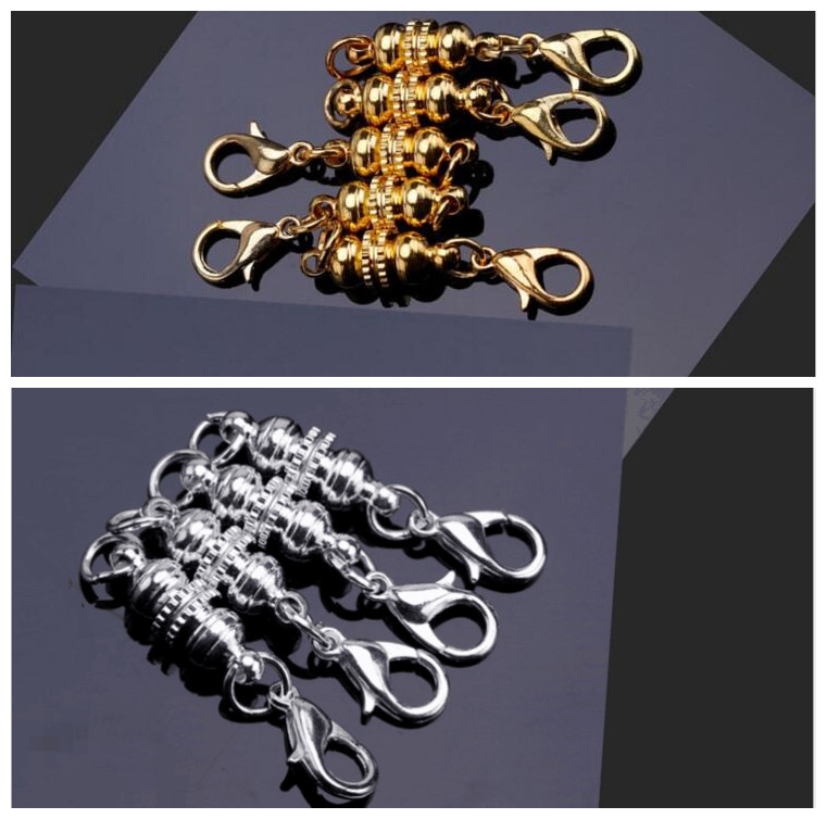 New Silver/Gold Plated Magnetic Magnet Necklace Bracelet Clasps Screw Thread Clasps for Necklace bracelet Jewelry DIY Best Quality
New Silver/Gold Plated Magnetic Magnet Necklace Bracelet Clasps Screw Thread Clasps for Necklace bracelet Jewelry DIY Best Quality