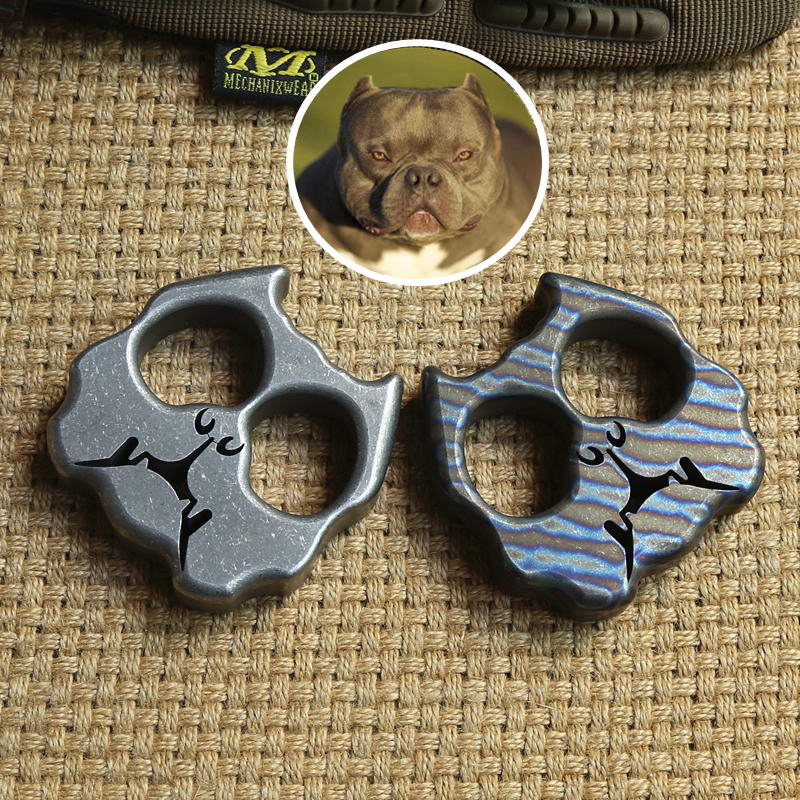 DICORIA Bully dog double ring TC4 Titanium punch daggers outdoor Buckle EDC Survival Knuck knuckles Multi tools
DICORIA Bully dog double ring TC4 Titanium punch daggers outdoor Buckle EDC Survival Knuck knuckles Multi tools