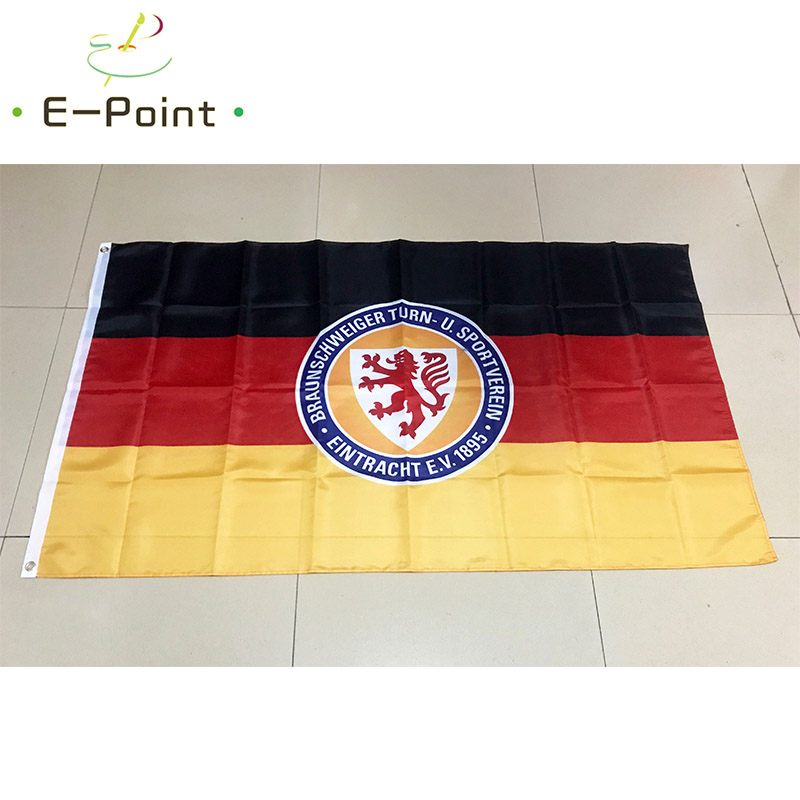 Eintracht Braunschweig FC Flag 3*5ft (90cm*150cm) Polyester flags Banner decoration flying home & garden Festive gifts