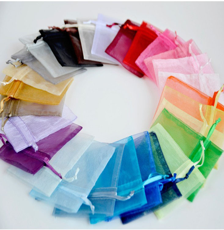 Jewelry Organza Gift Bag 4in x 6in 10x15cm pack of 100 Travel Drawstring Pouch