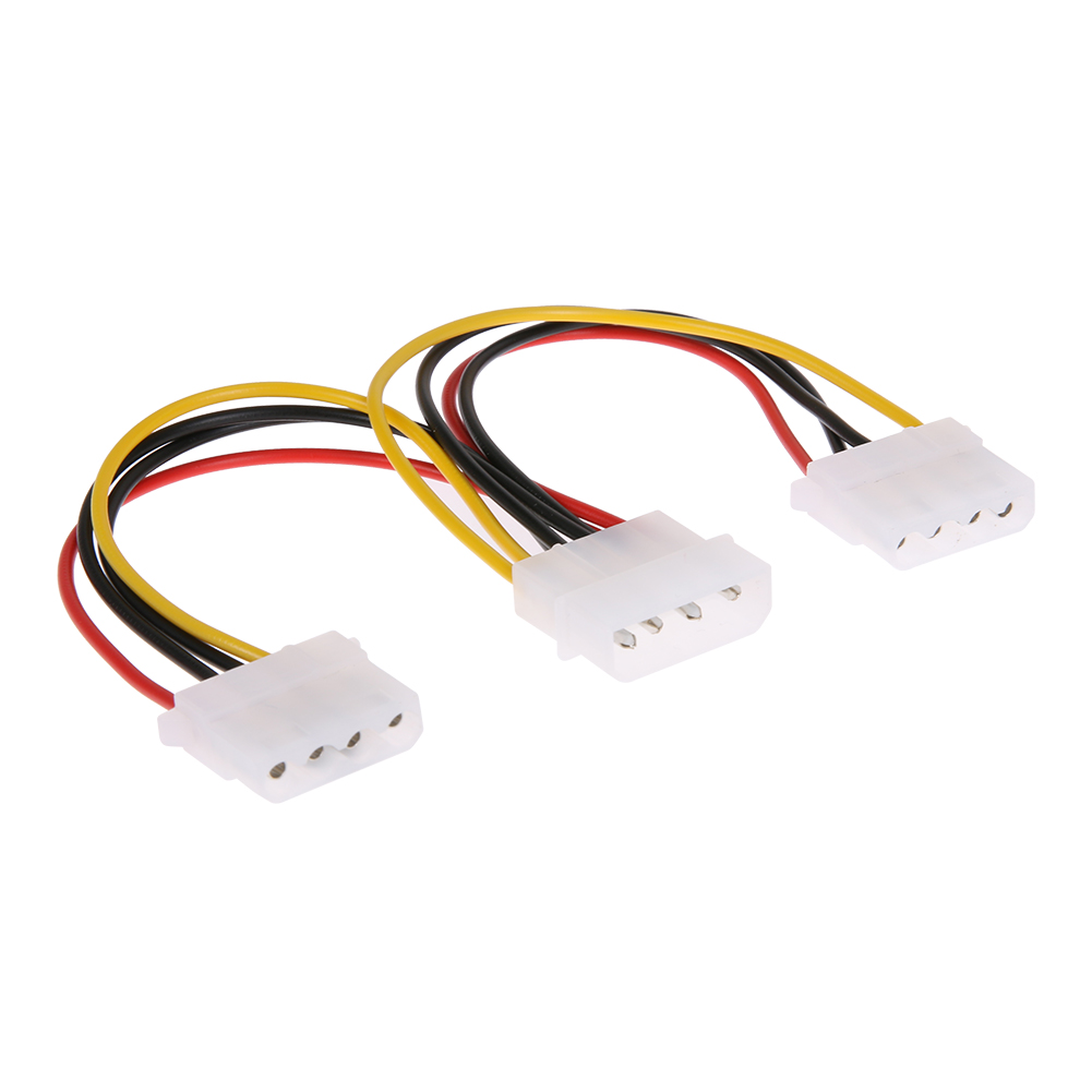 4 Pin Molex Male to 2 ports Molex IDE Female Power Supply Y Splitter Adapter Cable for PC, cooling fan, CD Driver Hard Disk
4 Pin Molex Male to 2 ports Molex IDE Female Power Supply Y Splitter Adapter Cable for PC, cooling fan, CD Driver Hard Disk