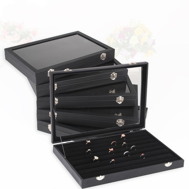35x24 Multifunctional Black Leatherette Bangle Bracelet Earring Pendant Necklace Ring Display Box Holder Jewellery Show Case Velvet Inside, Black;white
35x24 Multifunctional Black Leatherette Bangle Bracelet Earring Pendant Necklace Ring Display Box Holder Jewellery Show Case Velvet Inside, Black;white
