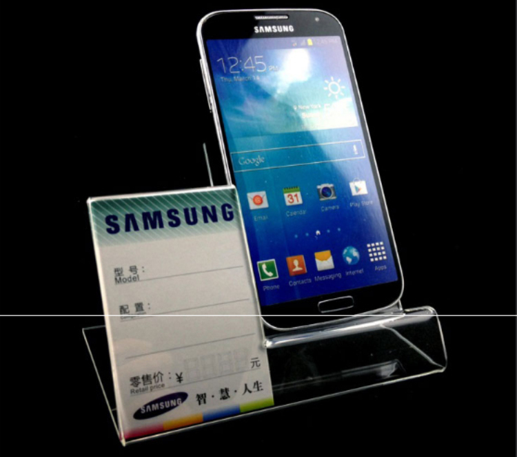 Large screen Acrylic cell phone mounts Holder mobile phone Display Stand With Price Label Holder for 6inch iphone samsung HTC, Clear
Large screen Acrylic cell phone mounts Holder mobile phone Display Stand With Price Label Holder for 6inch iphone samsung HTC, Clear