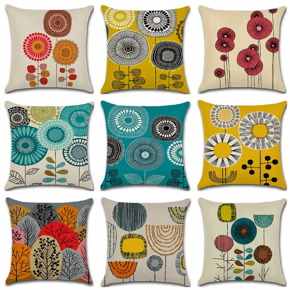 Oil Painting Polyester Cushion Cover Plant Flower 43X43cm Pillow Case Home Decorative Pillows Cover For Sofa Car, 08
Oil Painting Polyester Cushion Cover Plant Flower 43X43cm Pillow Case Home Decorative Pillows Cover For Sofa Car, 08