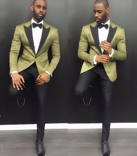 Stylish Design Groom Tuxedos One Button Peak Lapel Groomsmen Best Man Suit Mens Wedding Suits (Jacket+Pants+Tie) NO:819
