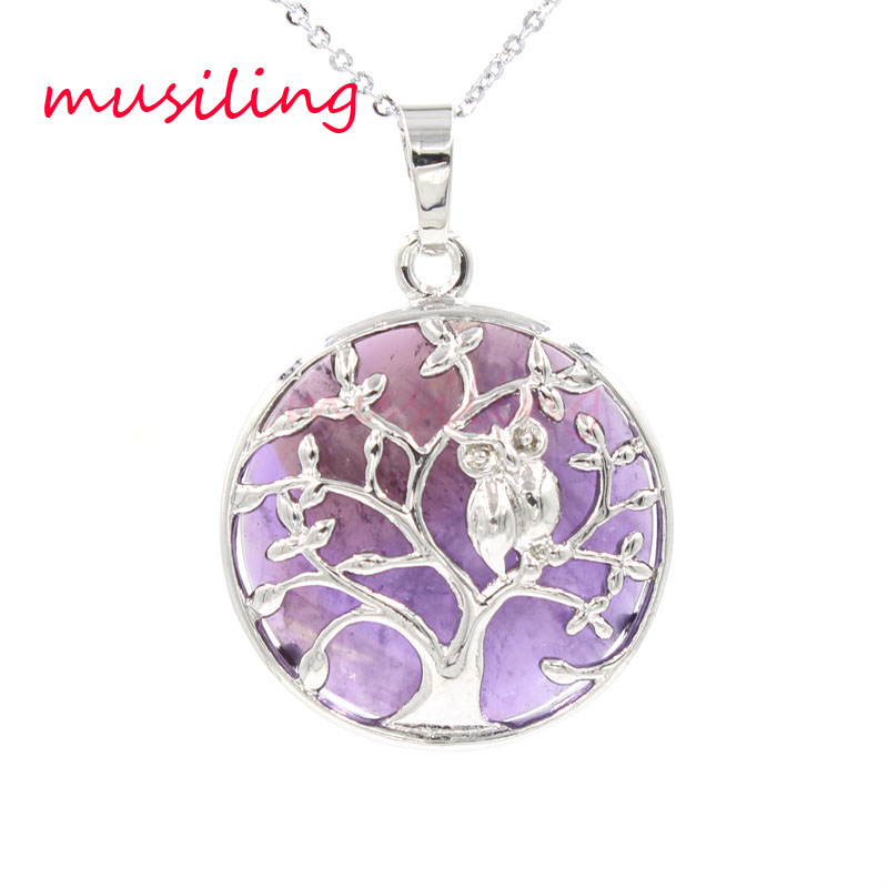 Pendants Pendulum Owl Life Tree Jewelry For Women Natural Stone Crystal Charms European Reiki Healing Amulet Fashion Mens Jewelry
Pendants Pendulum Owl Life Tree Jewelry For Women Natural Stone Crystal Charms European Reiki Healing Amulet Fashion Mens Jewelry