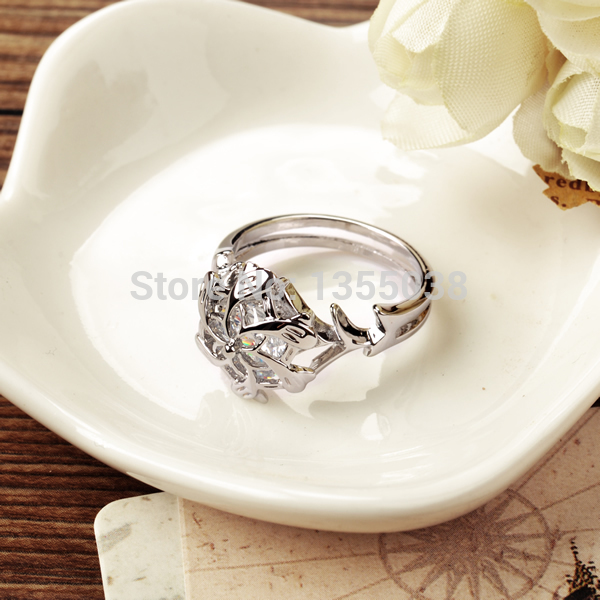 LOTR of The ring Galadriel Nenya Zircon 5A Zircon stone 925 Soild Sterling Silver Wedding Ring For women Size 511 gift