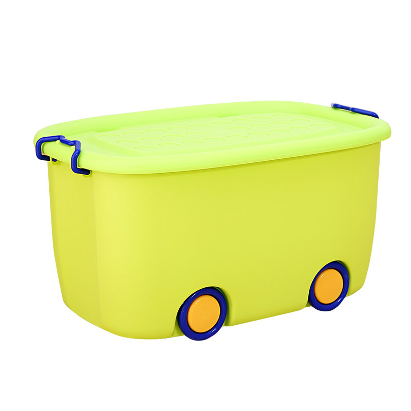 Extra Large Pulley Children's Toys Finishing Cartoon Plastic Convenient Turnover Storage Snacks Books Tool Storage Box