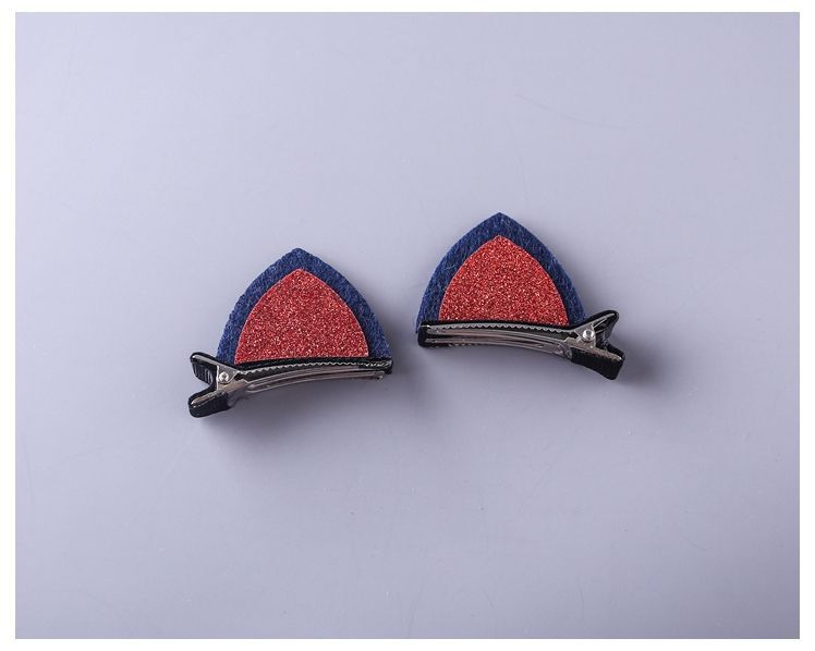 2018 New Baby Girls Fashion Cat Ears Clip With Sequins Ears Girls Hair Clips Cute Rabbit Ears Shape Hairpins Kids Hair Accessories