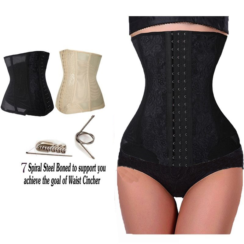 

Hot Fashion Slimming Body Waist Shaper Tummy Tight Cincher Girdle Corset Underbust, Beige