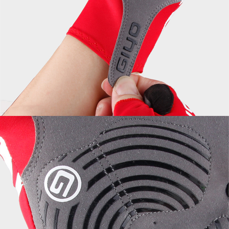 Anti Slip Gel Pad Bicycle Gloves Gel Pad Short Half Finger Cycling Gloves Breathable Outdoor Sports Men Bikes Wristbands Glov