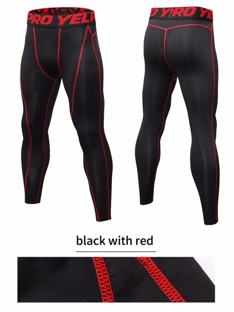 Men GYM Compression Bodybuilding Pantalones Hombre Fitness Tights Trousers Sweat Pants For Men Sport Running Leggings
