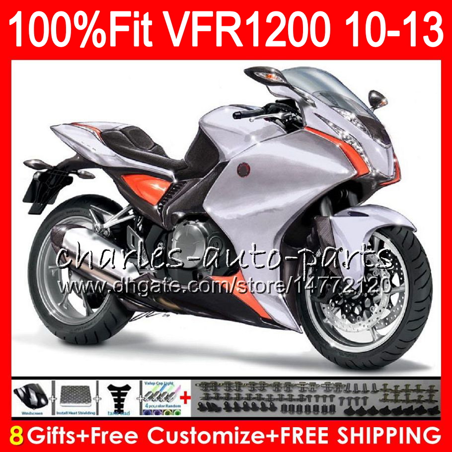 Injection For HONDA VFR1200RR VFR 1200 RR VFR1200 10 11 12 13 98NO20 VFR-1200 VFR 1200RR VFR 1200 Silver orange 2010 2011 2012 2013 Fairing, No. 14 pearl white
Injection For HONDA VFR1200RR VFR 1200 RR VFR1200 10 11 12 13 98NO20 VFR-1200 VFR 1200RR VFR 1200 Silver orange 2010 2011 2012 2013 Fairing, No. 14 pearl white