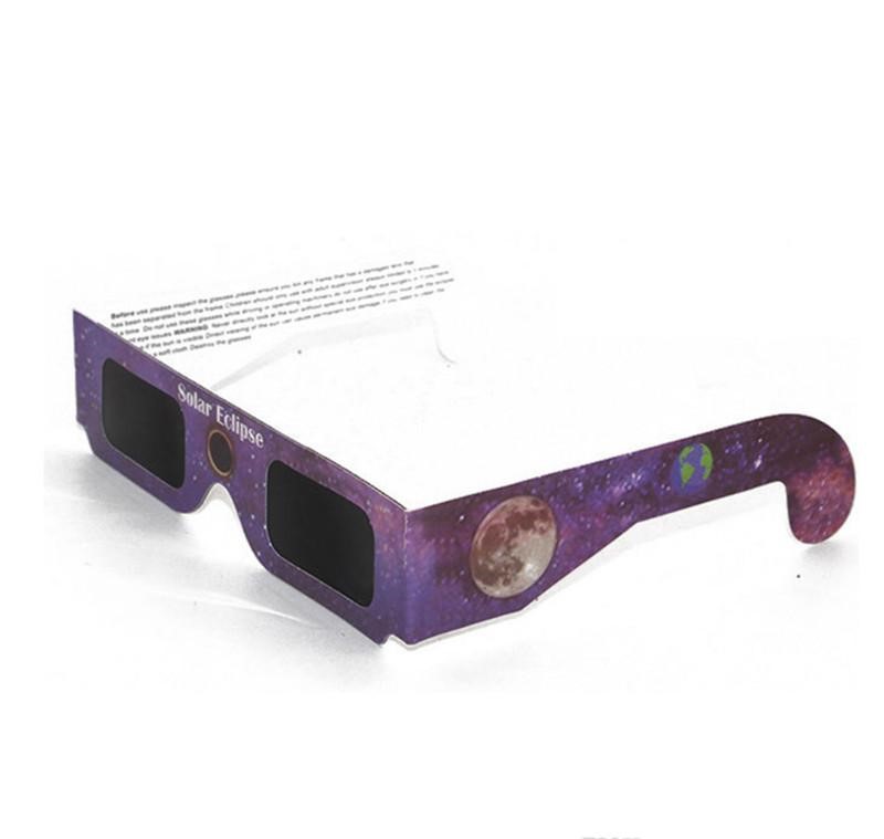 USA Solar Eclipse Glasses Paper Solar Glass Viewing Eyeglasses Protect Your Eyes Safe when 21th August DHL Fast
