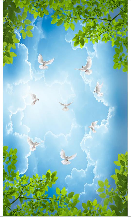 Custom 3d wallpaper for walls 3d ceiling wallpaper murals Dream Sky Leaves Dove Ceiling mural Ceiling Fresco wall home decor Zenith mural, Custom any size
Custom 3d wallpaper for walls 3d ceiling wallpaper murals Dream Sky Leaves Dove Ceiling mural Ceiling Fresco wall home decor Zenith mural, Custom any size