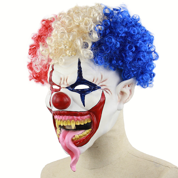 Halloween Mask Spiked Hair Clown Full Face Latex Terror Crown masks Horror Mask For Halloween Cosplay Party Night Club M18110603A
Halloween Mask Spiked Hair Clown Full Face Latex Terror Crown masks Horror Mask For Halloween Cosplay Party Night Club M18110603A