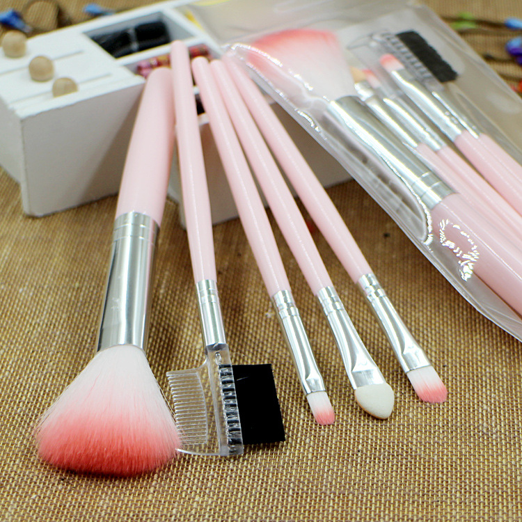 5pcs Fashion Professional Soft Cosmetic Eye Eyebrow Shadow Makeup Brush Set Tool Kit pinceles de maquillaje J1823