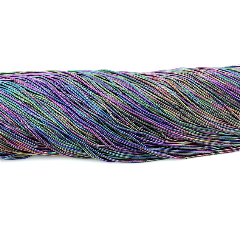 1.2mm Rainbow Color Chain Necklace 22" Stainless Steel Chain 22inch