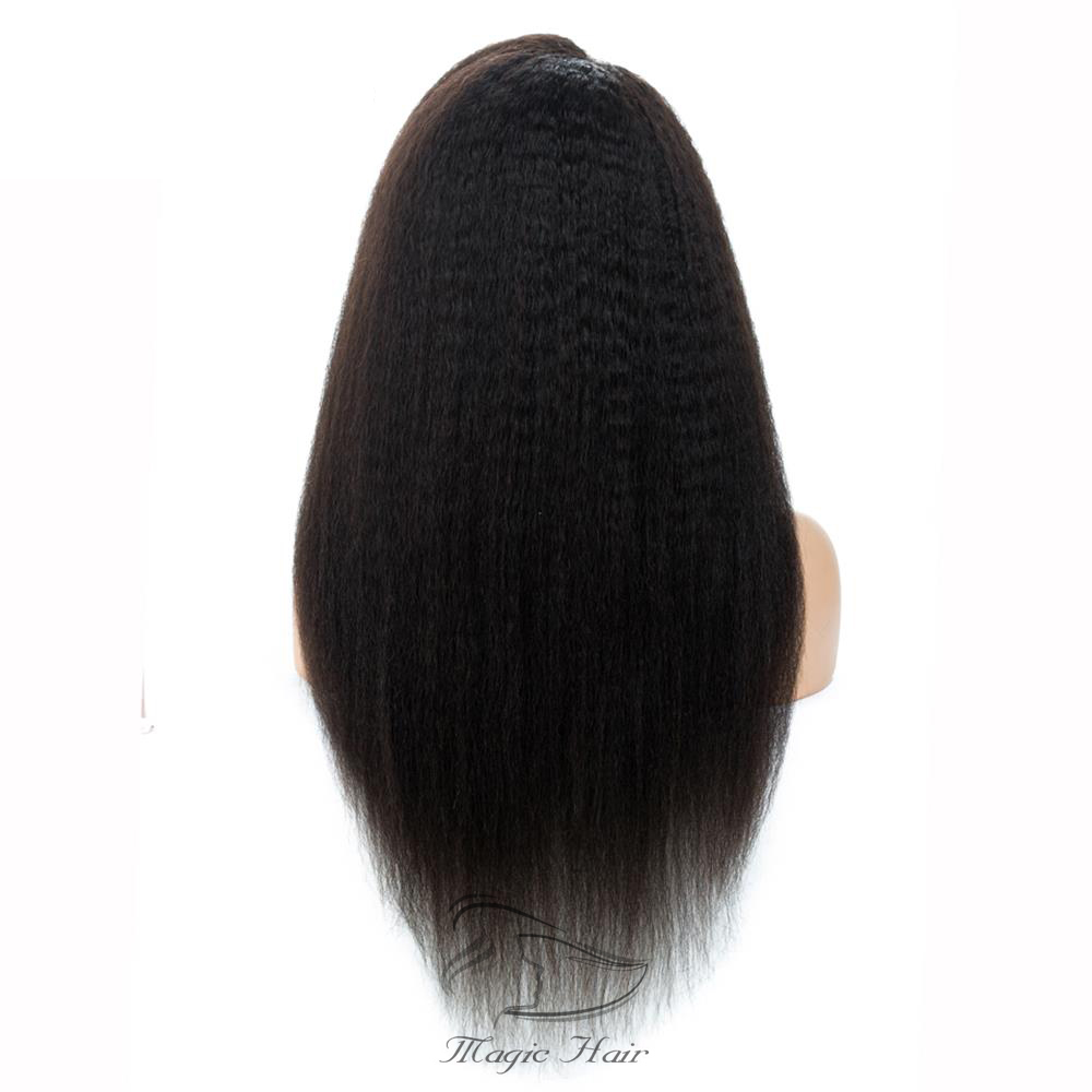 Full Lace Human Hair Wigs 9A Virgin Peruvian Hair kinky Straight Lace Front Wigs For Black Women Baby Hair Freeship