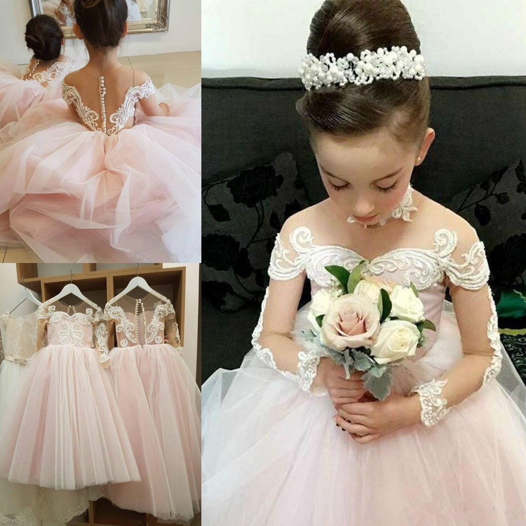 2018 Blush Pink Flower Girls Dresses For Weddings Lace Illusion Neck Long Sleeves Sashes Party Birthday Dress Children Girl Pageant Gowns, Royal blue
2018 Blush Pink Flower Girls Dresses For Weddings Lace Illusion Neck Long Sleeves Sashes Party Birthday Dress Children Girl Pageant Gowns, Royal blue