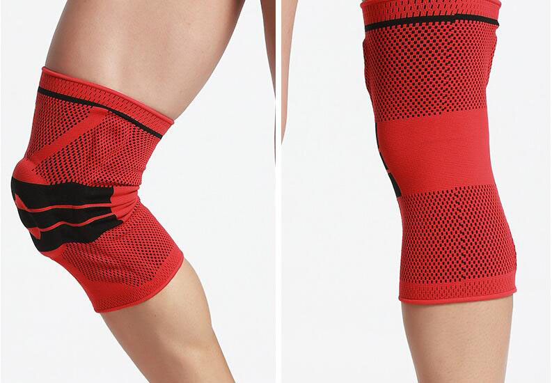 1 Pcs Basketball Knee Pad Sport Safety Football Volleyball Silicone Knee Brace Tape Knee Support Calf Protection L389