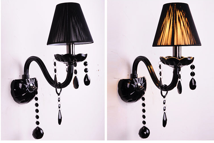 crystal wall lamp sconce Light Black modern fashion lamps entrance way of head lighting
crystal wall lamp sconce Light Black modern fashion lamps entrance way of head lighting