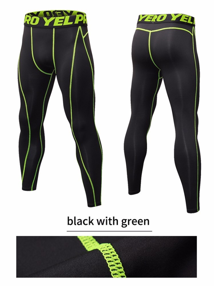 Men GYM Compression Bodybuilding Pantalones Hombre Fitness Tights Trousers Sweat Pants For Men Sport Running Leggings