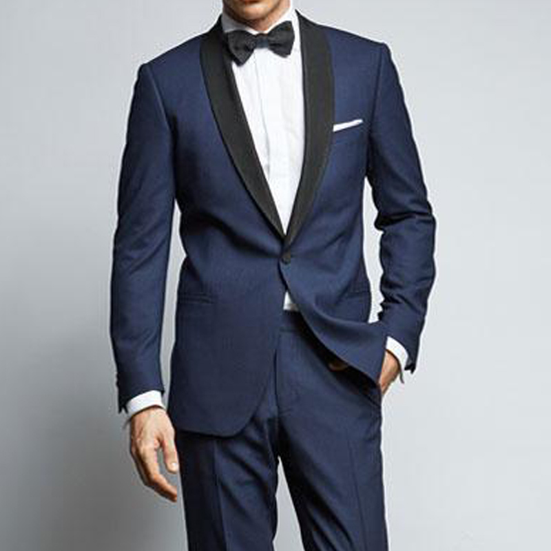 2018 Navy Business Party Men Suits Latest Style Black Shawl Lapel One Button Custom Made Groom Wedding Tuxedos Jacket Pants Vest, Same as image
2018 Navy Business Party Men Suits Latest Style Black Shawl Lapel One Button Custom Made Groom Wedding Tuxedos Jacket Pants Vest, Same as image