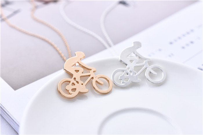 Europe and the United States fashion simple jewelry gold and silver cycling athletes necklace lovely athletes collarbone chain
Europe and the United States fashion simple jewelry gold and silver cycling athletes necklace lovely athletes collarbone chain