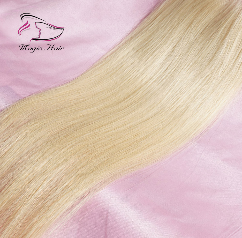 Evermagic 8A 613 Blonde Lace Closure Malaysian Peruvian Brazilian Virgin Human Hair Silky Straight 4*4 Closure Human Hair Extensions