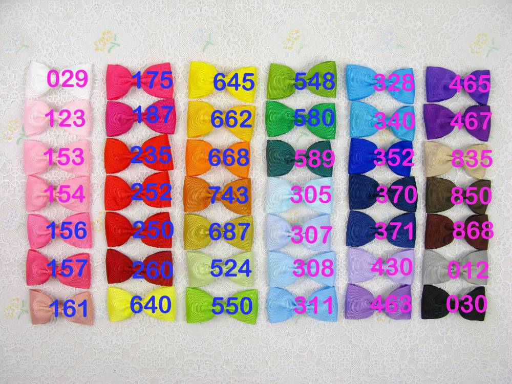 Gril handmade Headwear Simple and easy 2.5 inch grosgrain ribbon Bowknot Beautiful hair bows boutique hair clips accessories HD3210