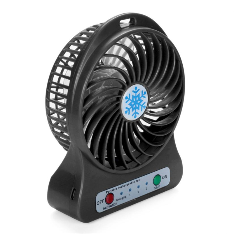 Portable Mini USB Fan LED Light Air Cooler Small Desk 18650 Battery Fan for PC Laptop Cooling Fan ventilador usb