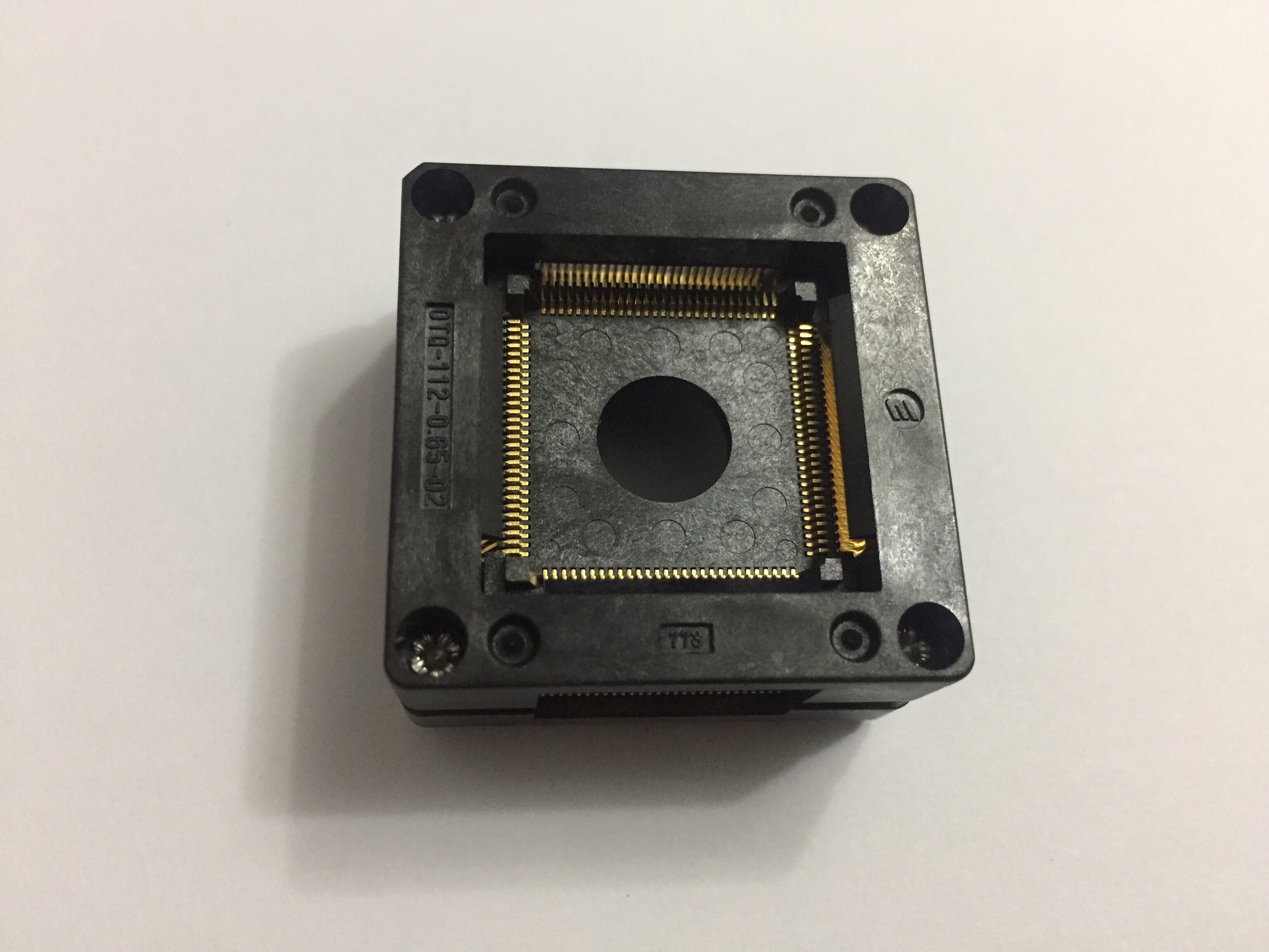 OTQ-112-0.65-02 Enplas IC Test Socket QFP112P 0.65mm Pitch Burn in Socket