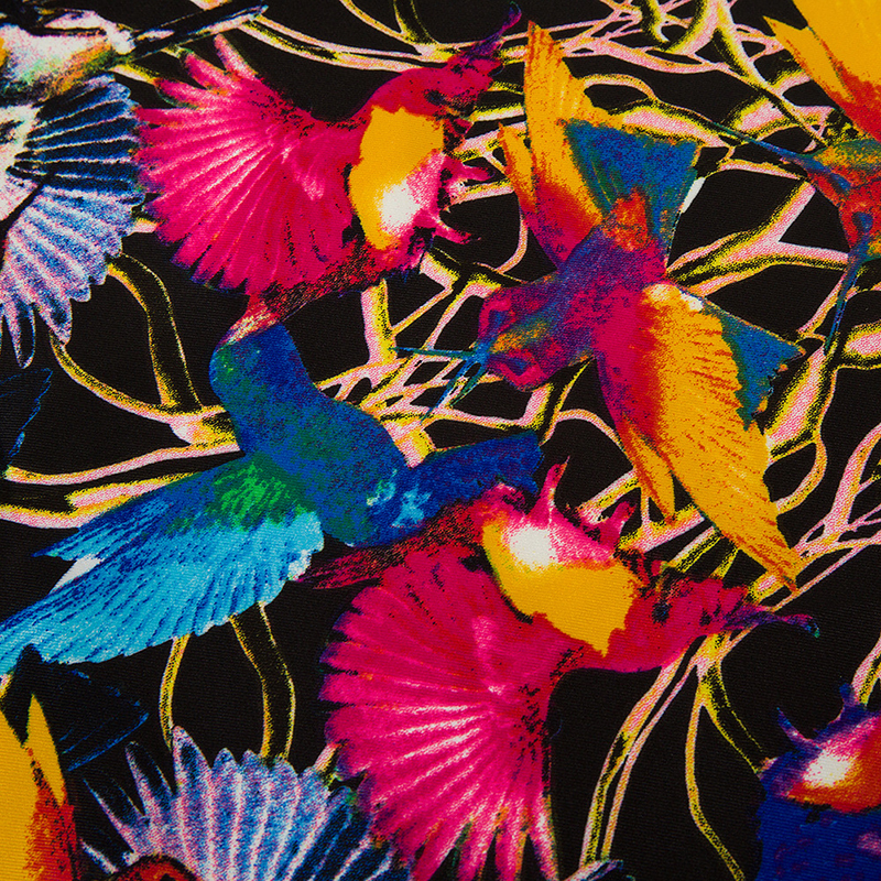 Joker Black Square Twill Women Animal Print Scarf Foulard Femme Echarpe En Soie Bird Large Silk Scarves Dropshipping 130*130CM