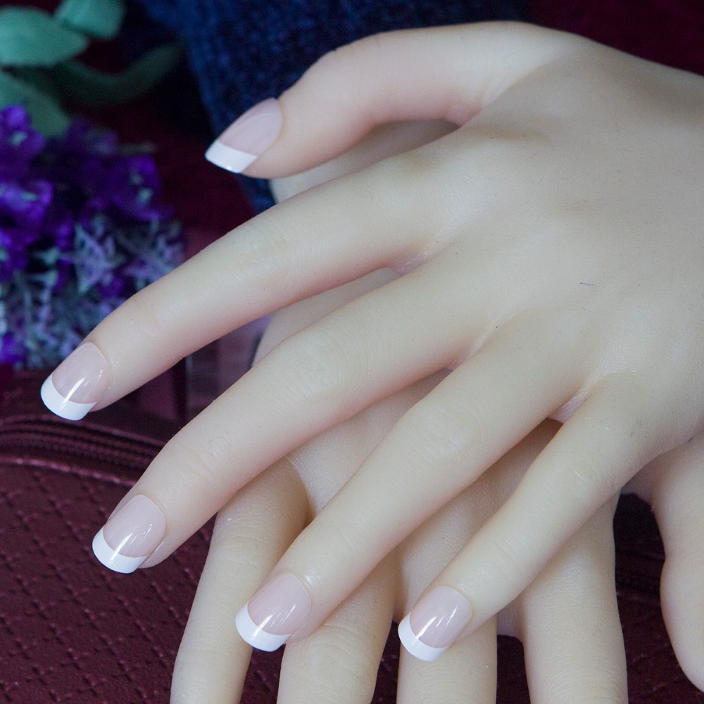 24 PCS French Nail Tips New Girls/Bride ABS Decorated False Nail With Glue Fake Nail Art Tips Full-Cover Nail Tips Faux Ongles, As pic
24 PCS French Nail Tips New Girls/Bride ABS Decorated False Nail With Glue Fake Nail Art Tips Full-Cover Nail Tips Faux Ongles, As pic