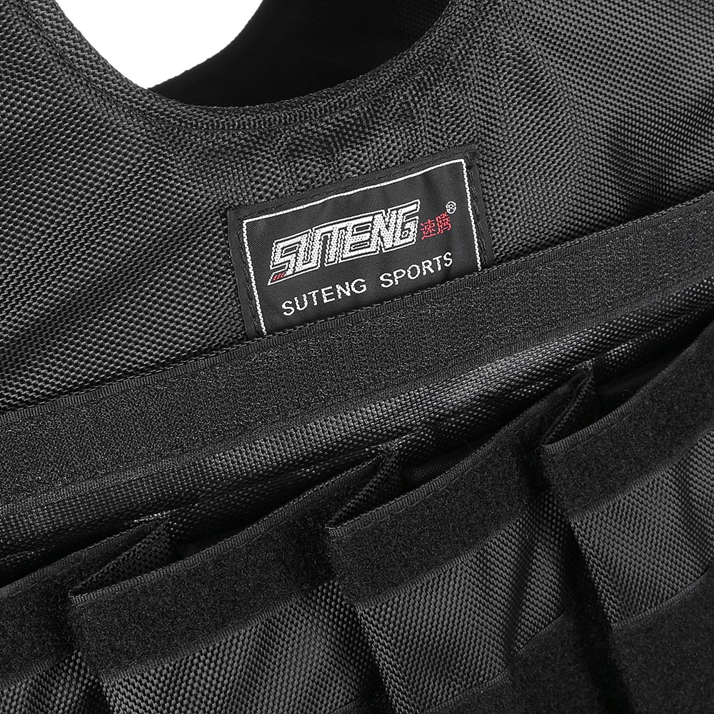 50kgLoading Weighted Vest For Boxing Running Training Body Equipment Adjustable Exercise Vest Black Jacket Swat Sanda Sparring Pro