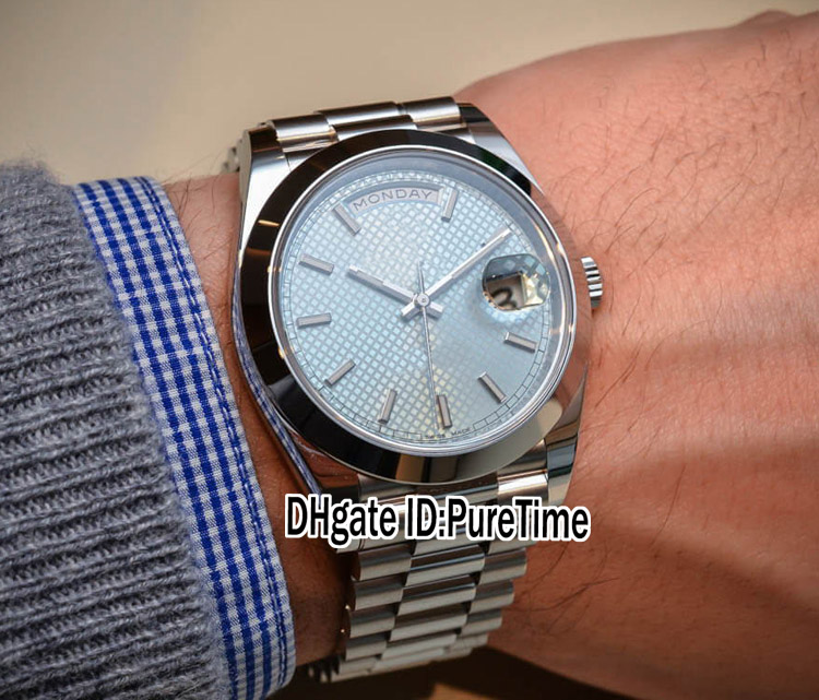 New Daydate Rollie Steel Case Sky Blue Dial Asian A2813 Automatic Mens Watch Sports Watches 7 Styles 228206-83416 Cheap Puretime R26a1, Rox-026a (5)
New Daydate Rollie Steel Case Sky Blue Dial Asian A2813 Automatic Mens Watch Sports Watches 7 Styles 228206-83416 Cheap Puretime R26a1, Rox-026a (5)