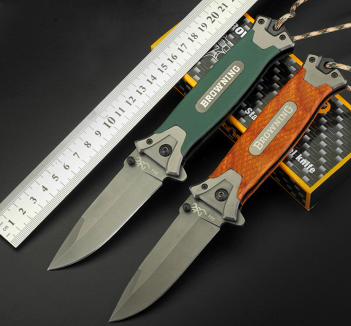 Wholesale BROWNING 364 Folding Blade Pocket Knife Orange Wood or Green G10 Handle Survival Tactical Knife Camping Hunting Knives
Wholesale BROWNING 364 Folding Blade Pocket Knife Orange Wood or Green G10 Handle Survival Tactical Knife Camping Hunting Knives