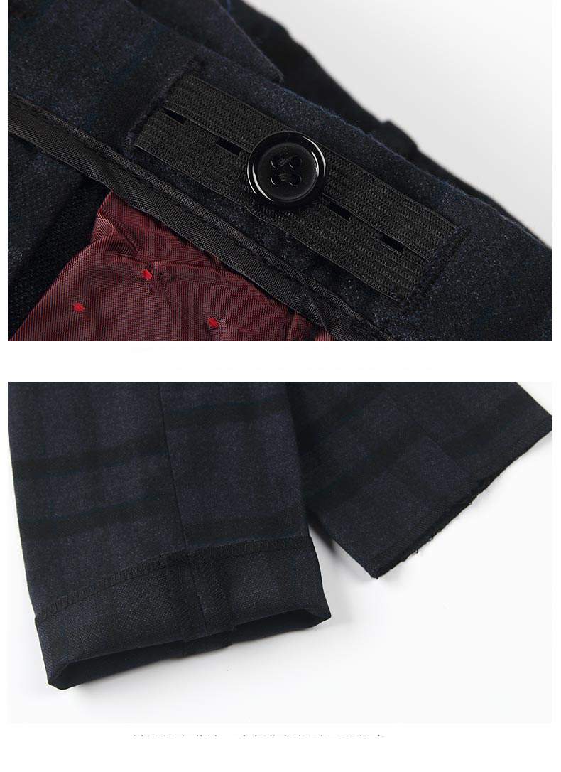 Fashion High Quality Winter Boy Suit wear Woolen Clothes Thick Plaid Damier Check Four And Five Pieces For Children Wedding Party