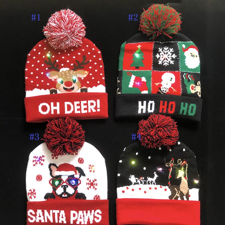 Christmas LED Unisex Knitted Hat Adults Kids Hats Santa Claus Snowman Reindeer Elk Festivals Hats Luminous Flashing Knit Crochet Beanie, As listing
Christmas LED Unisex Knitted Hat Adults Kids Hats Santa Claus Snowman Reindeer Elk Festivals Hats Luminous Flashing Knit Crochet Beanie, As listing