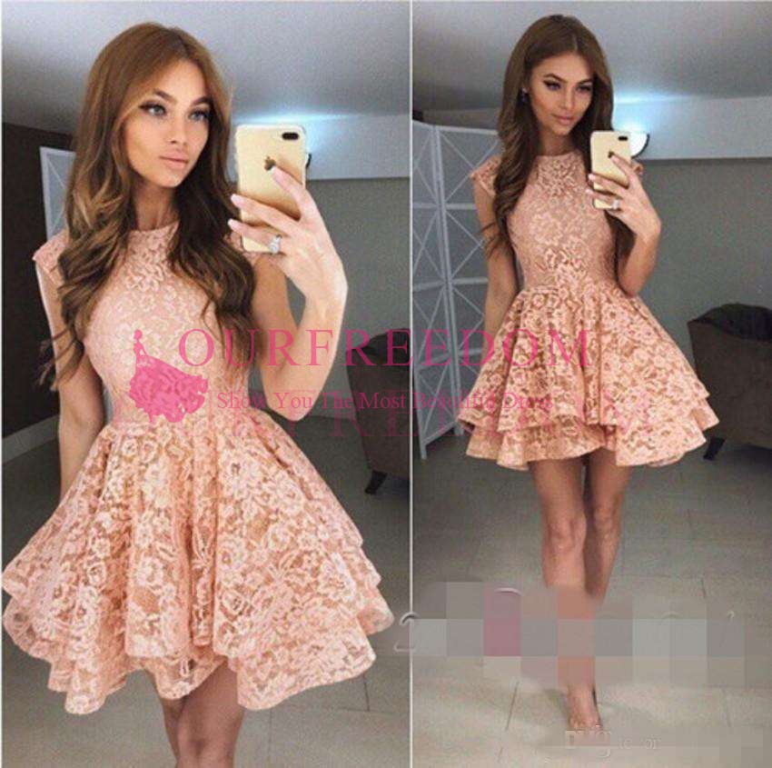 2019 New Arrival Pink Short Cap Sleeves Homecoming Dresses Lace Appliqued A Line Party Cocktail Prom Dress Cheap Mini Formal Gowns, Blue
2019 New Arrival Pink Short Cap Sleeves Homecoming Dresses Lace Appliqued A Line Party Cocktail Prom Dress Cheap Mini Formal Gowns, Blue