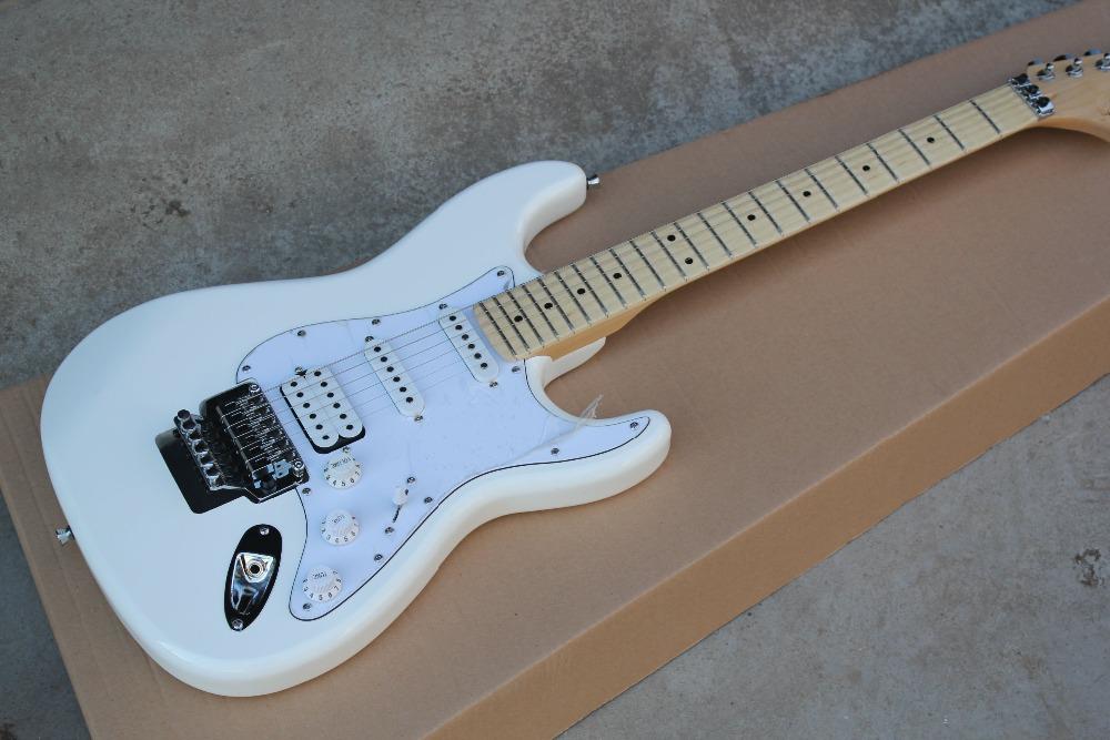 Free shipping High Quality ST electric guitar white color big headstock with Floyd rose tremolo 2015
Free shipping High Quality ST electric guitar white color big headstock with Floyd rose tremolo 2015