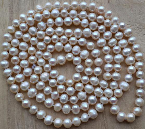 New Arriver Natural Pearl Jewellery,50inches Long 7-8mm Round White Color Freshwater Pearl Necklace,Mother Day,Brides Gift
New Arriver Natural Pearl Jewellery,50inches Long 7-8mm Round White Color Freshwater Pearl Necklace,Mother Day,Brides Gift