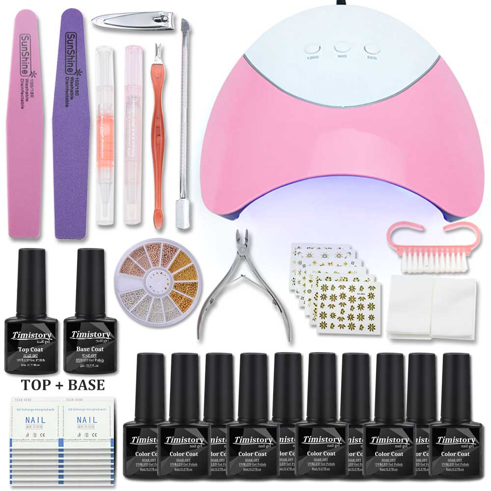 6/10 Color UV Gel Polish Nail Set 36/40W UV Led Lamp Gel Nail Art Set Manicure Kits Tools Sets Kits Smart Auto Sensor, 6 color pink lamp
6/10 Color UV Gel Polish Nail Set 36/40W UV Led Lamp Gel Nail Art Set Manicure Kits Tools Sets Kits Smart Auto Sensor, 6 color pink lamp