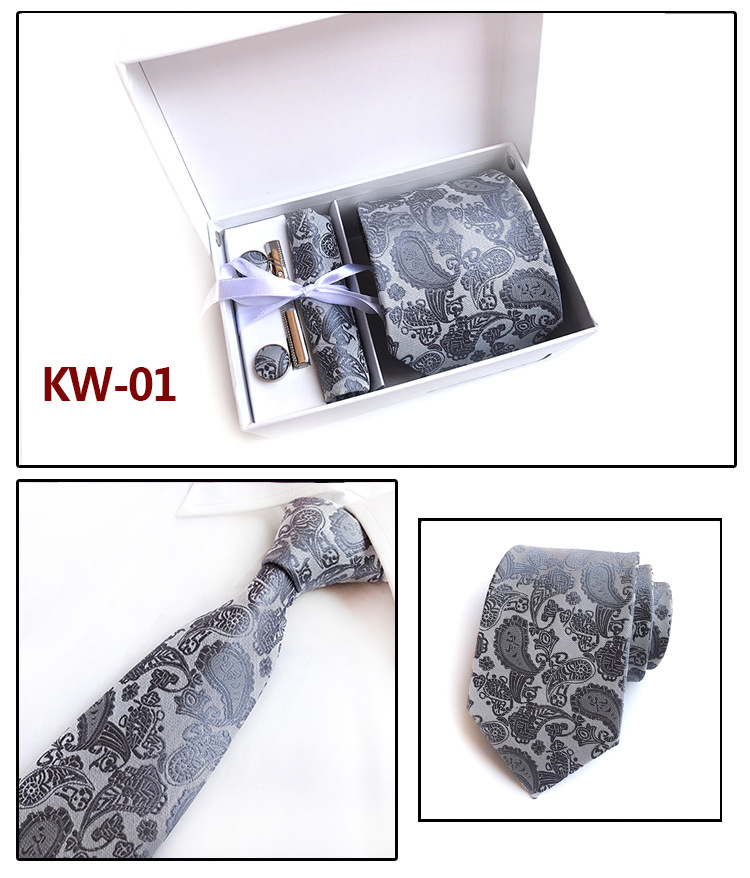 New 100 Silk Classic Men Neck Ties Clip Hanky Cufflinks sets Floral brand Formal Wear Business Wedding Party Mens Tie K10