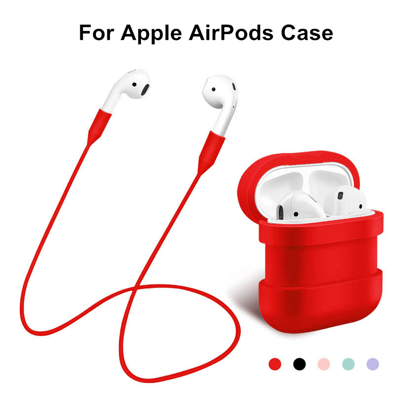 Cases For Apple AirPods Case Silicone Shock Proof Key-chain Protector Cases+Strap for Apple AirPods Silicone Ear Loop Anti Lost
Cases For Apple AirPods Case Silicone Shock Proof Key-chain Protector Cases+Strap for Apple AirPods Silicone Ear Loop Anti Lost